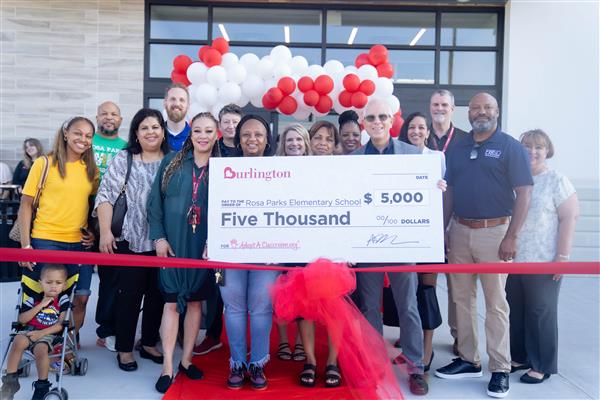 Burlington Donation to Rosa Parks Elementary